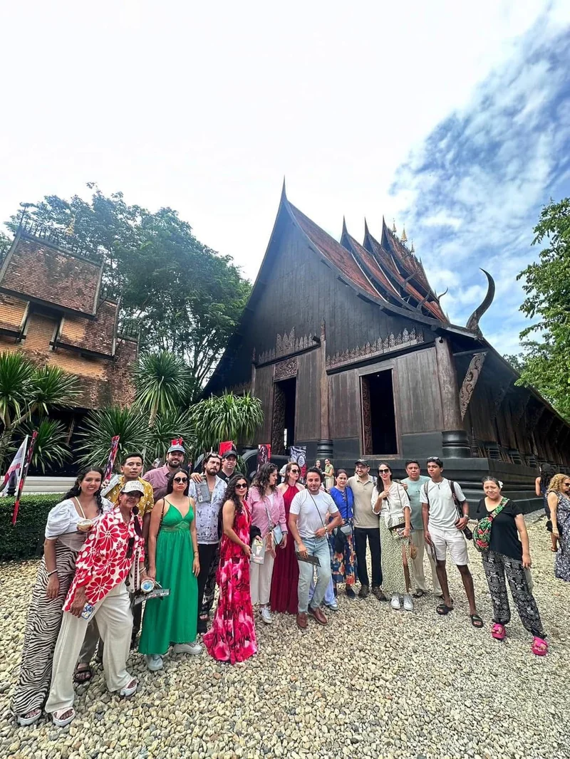 Tour group at Black House Museum